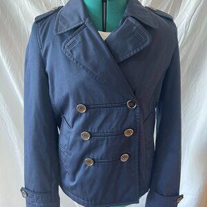 Coach | Navy Blue Coach Trench Coat | Flowered lining | Size S